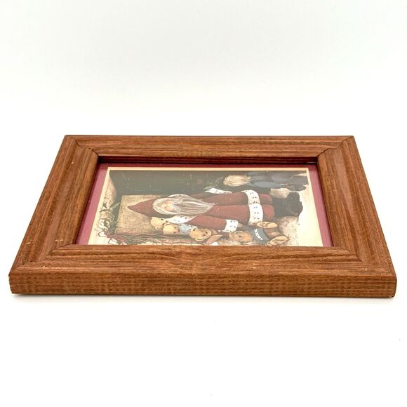 Vintage Pat Richter "Can the Bears Come Out?" Christmas Framed and Matted Print - Picture 5 of 5